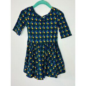 Dotdotsmile Dress Size 12-24 Months New With Tags Blue and Gold
